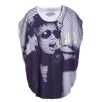 Giordano佐丹奴 T恤 女时尚烫钻涂鸦字母Big Tee 01391054 象牙色 M
