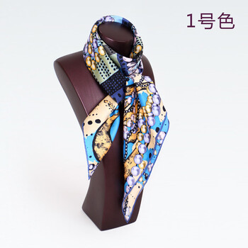 宝石蝶品牌真丝大方巾印花真丝围巾高档丝巾礼品/酷感珍珠 1号色