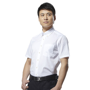 HODO红豆2012商务修身多色短袖衬衫 白色 39