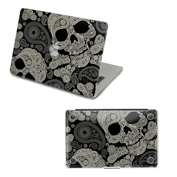 SkinAT 苹果笔记本MacBook外壳及底部保护贴膜 3M材料 花纹骷髅 Pro 17
