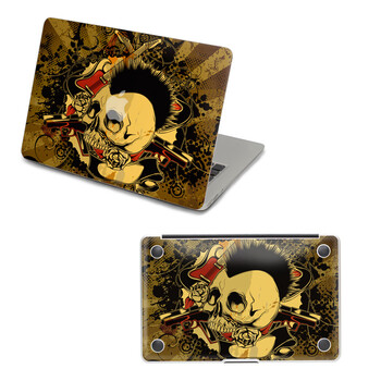 SkinAT 苹果笔记本MacBook外壳及底部保护贴膜 3M材料 狂野骷髅 Pro 15