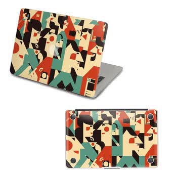 SkinAT 苹果笔记本MacBook外壳及底部保护贴膜 3M材料 默默相对 Air 13 2011款
