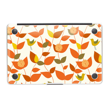 SkinAT 苹果笔记本MacBook底部保护贴膜 3M材料 橘色花鸟 Pro 15 (Retina)