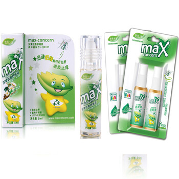 默思卡森max-concern汉草蚊患舒缓液20ml+宝宝植物防蚊液20ml*2 1019+1091