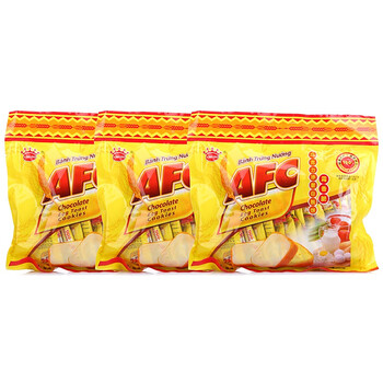 越南AFC巧克力涂层白脱饼260g*3袋