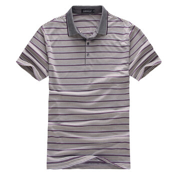 EAIBOSSCAN 夏装新款polo衫 男短袖休闲保罗衫 A-318 花色条纹 180/94(XL)