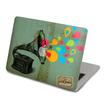 SkinAT 苹果笔记本MacBook外壳A面保护贴膜 3M材料 怀旧卡 Air 13 2011款