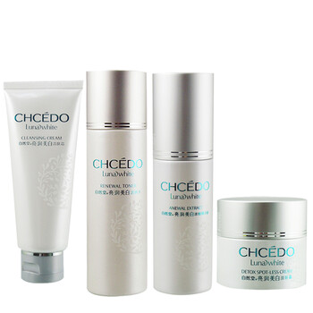自然堂CHCEDO 亮润美白系列 四件套装 洗+水+精华+淡斑霜 保湿 补水 美白 抗皱