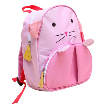 kocotree 可爱动物造型帆布双肩包 粉色小老鼠 高29cm 宽24cm 厚10cm