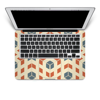 SkinAT 苹果笔记本MacBook手托保护贴膜 不含键盘 3M材料 几何菱形 Air 13 2011款