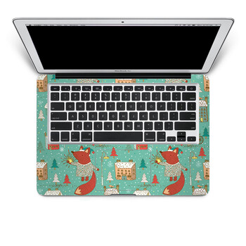 SkinAT 苹果笔记本MacBook手托保护贴膜 不含键盘 3M材料 狐狸小线 Air 11