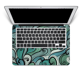 SkinAT 苹果笔记本MacBook手托保护贴膜 不含键盘 3M材料 花纹9 Air 11