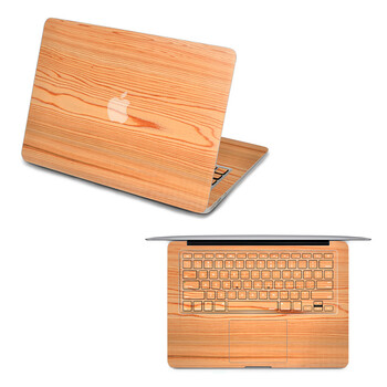 SkinAT 苹果笔记本MacBook全套保护贴膜 3M材料 木纹6 Pro 17