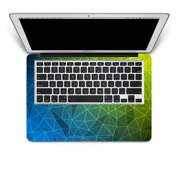 SkinAT 苹果笔记本MacBook手托保护贴膜 不含键盘 3M材料 蓝绿格调 Pro 17