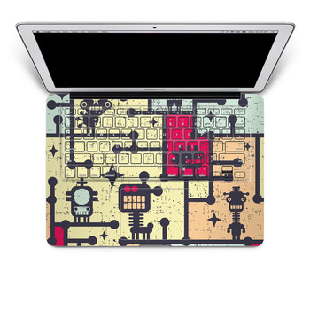 SkinAT 苹果笔记本MacBook手托保护贴膜 含键盘 3M材料 机械联盟 Pro 17