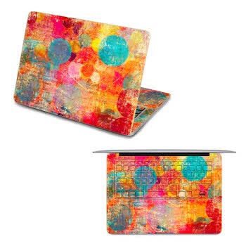 SkinAT 苹果笔记本MacBook全套保护贴膜 3M材料 五颜六色的光 Air 13 2011款