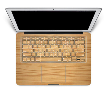 SkinAT 苹果笔记本MacBook手托保护贴膜 含键盘 3M材料 经典浅色木纹 Air 11