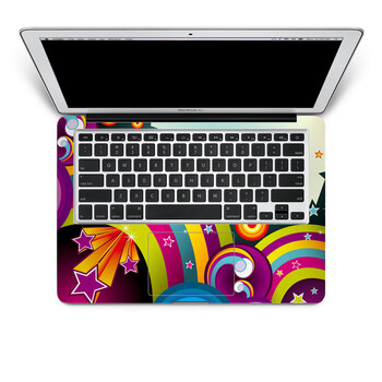 SkinAT 苹果笔记本MacBook手托保护贴膜 不含键盘 3M材料 五彩彩虹 Pro 15 (Retina)