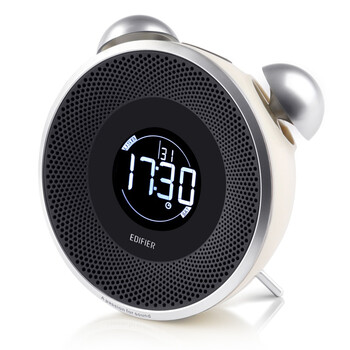 漫步者 (EDIFIER) M0 pro京东版 支持SD、USB、FM、智能时钟 书桌/床头可爱便携式音箱 乳色