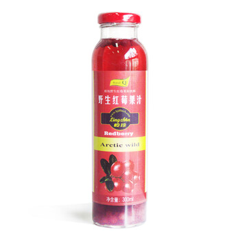 岭珍野生红莓果汁4瓶装（300ml/瓶）