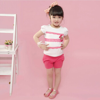 Dr.Frog 2012新款夏装小女童短袖T恤圆领衫DTA662143 白色 110