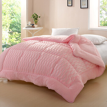 品诚家纺 粉色貂绒被 2m 水貂绒 床上用品 貂绒被 粉红 200cm*230cm