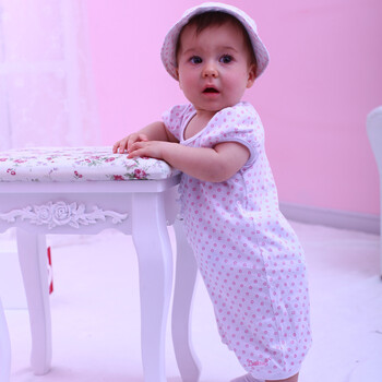 Baby2 2012新款婴幼儿夏装女婴童连体衣YAA392090 粉色 80