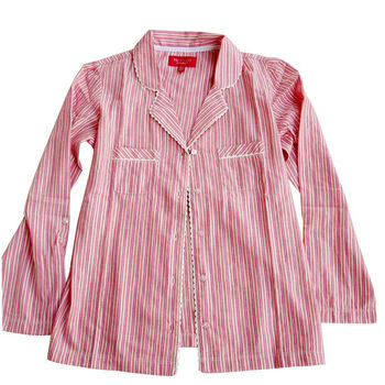 维多利亚的秘密 Victoria’s secret 女式家居服 法兰绒粉红条纹睡衣套装 273-930 粉红条纹 M