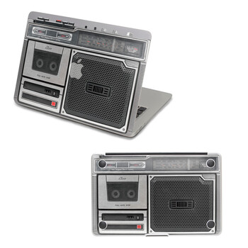 SkinAT 苹果笔记本MacBook外壳及底部保护贴膜 3M材料 卡带录音机 Air 11