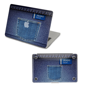 SkinAT 苹果笔记本MacBook外壳及底部保护贴膜 3M材料 经典牛仔裤 Pro 15