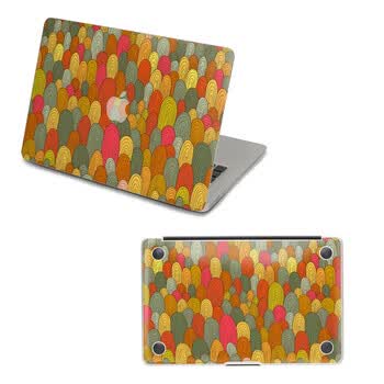 SkinAT 苹果笔记本MacBook外壳及底部保护贴膜 3M材料 密指纹 Pro 13
