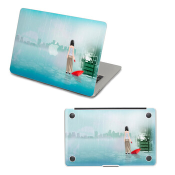 SkinAT MacBook外壳及底部保护贴膜 3M材料 巷口女孩 Air 13 2011款