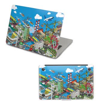 SkinAT 苹果笔记本MacBook外壳及底部保护贴膜 3M材料 像素港口 Air 11