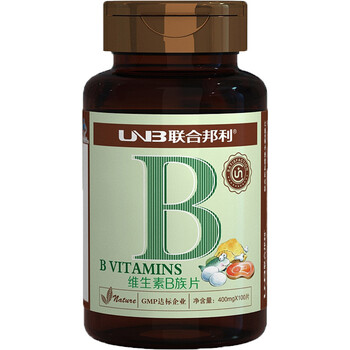 联合邦利 维生素B族片(保肝护肝缓解压力消除疲劳)400mg×100片/瓶