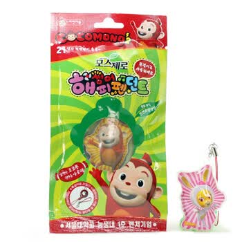 韩国Moszero天然植物精油卡通防水驱蚊项链挂坠