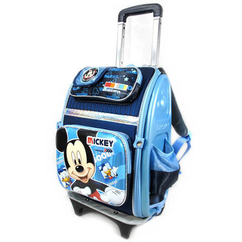 Disney/迪士尼 米奇米妮小学生减负拉杆书包 藏青