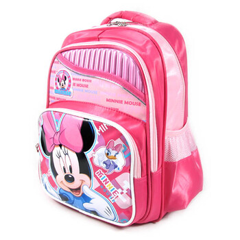 Disney/迪士尼 米奇米妮小学生卡通双肩书包 玫红