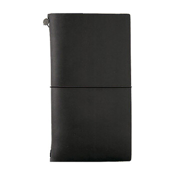 日本Midori Traveler's Notebook牛皮笔记本标准型 黑色标准型