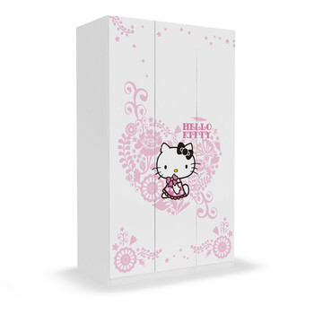 酷漫居 Hello kitty 高档家具 KT洛可可风情 衣柜 家具品牌 儿童家具 爱洛粉红 二门衣柜