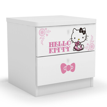 酷漫居 Hello kitty 高档家具 KT洛可可风情 床头柜 家具品牌 儿童家具 爱洛粉红 床头柜