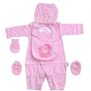 Hello Kitty Babies浅粉婴幼儿内衣连身装礼盒（3个月）1111055071910