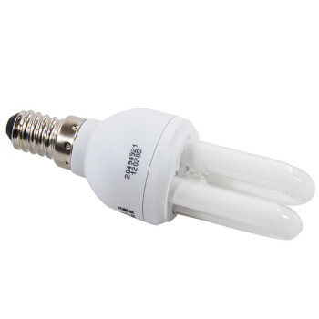 欧普照明节能灯细2U-5W-E14日光色3支装