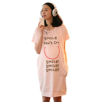 蕾曦 2012时尚笑脸哺乳裙YJY.笑脸哺乳裙 粉红色 均码