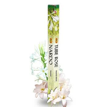 RAJ印度香薰 进口纯手工香熏香料 线香棍香 晚香玉 50g*3小盒 驱蚊帮助睡眠 145x