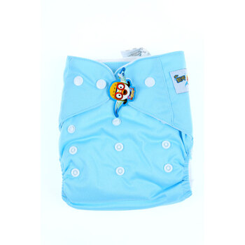 婴秀pororo 可洗布尿裤 可调大小婴儿尿布兜 透气防漏 送2条隔尿垫 YX-BNK-001-101