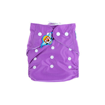 婴秀pororo 可洗布尿裤 可调大小婴儿尿布兜 透气防漏 送2条隔尿垫 YX-BNK-001-504