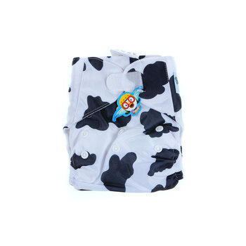 婴秀pororo 可洗布尿裤 可调大小婴儿尿布兜 透气防漏 送2条隔尿垫 YX-BNK-004-A15
