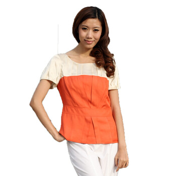 柯里卡Korice 桑蚕丝衬衫 K09203017 26-橙 XL