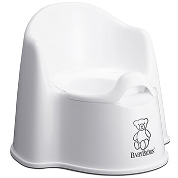 瑞典BabyBjorn Potty Chair 舒适靠背马桶椅 白色