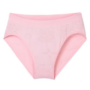 乐百岁竹纤维品牌女士三角内裤LBS0221004 粉红 L